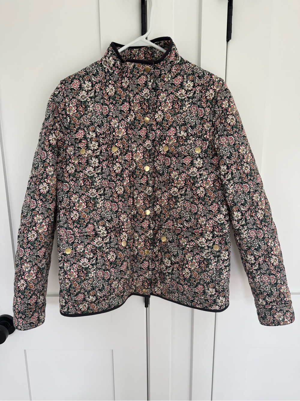 J. Crew Quilted Floral Jacket